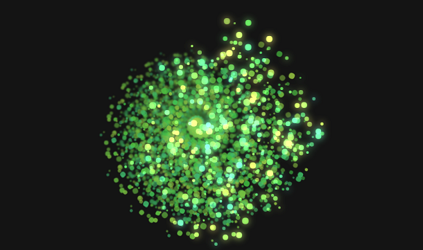 How to Implement HTML5 Canvas 3D Green Particle Animation