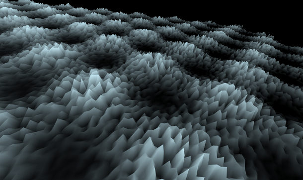 HTML5 Canvas Glacier Wave Undulation Animation