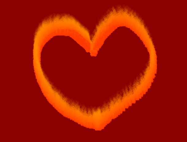 HTML Canvas Flame Brush Animation