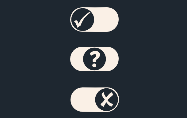 SVG Option Toggle Button With 3 Options